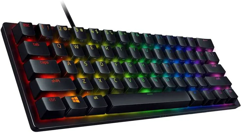 Razer Huntsman Mini RZ03-03390200-R3M1 mehaaniline 60% klaviatuur, Red Switch, US, must