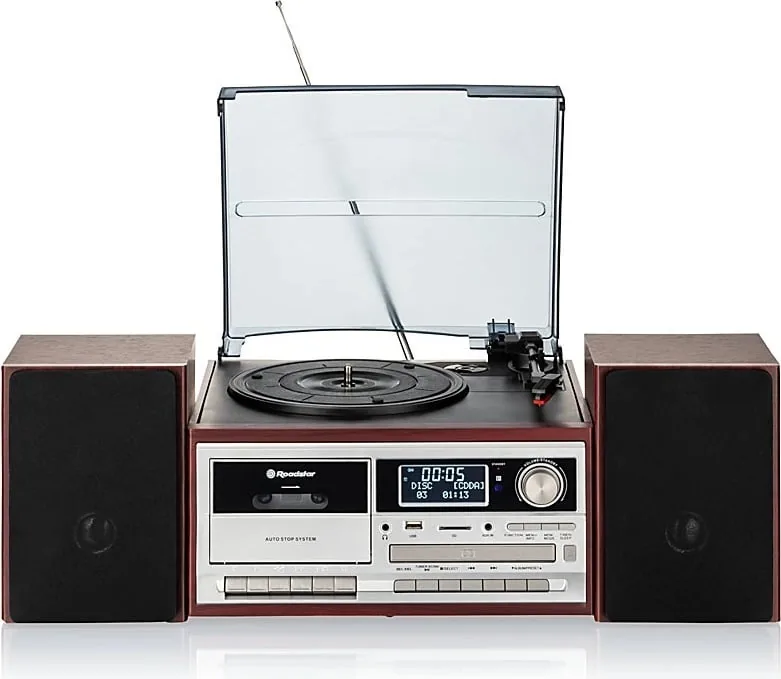 Roadstar HIF-8892D+BT retro muusikakeskus Bluetooth-ühendusega