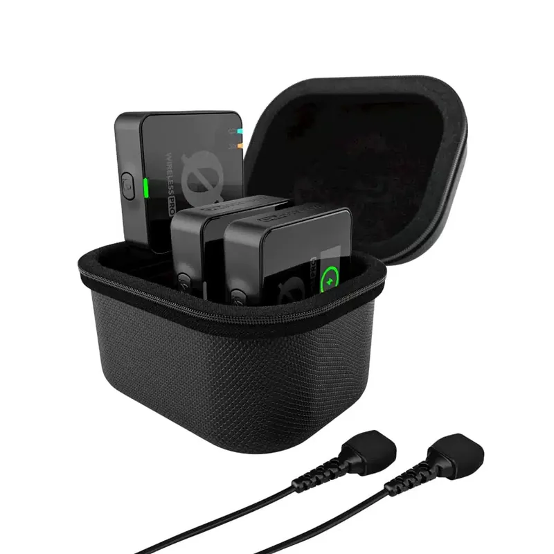 RODE Wireless PRO juhtmevaba mikrofon, 3,5 mm/USB-C, must