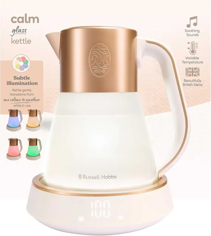 Russell Hobbs 27450-56 Calm Kettle klaasist veekeetja, 1,7L, vask