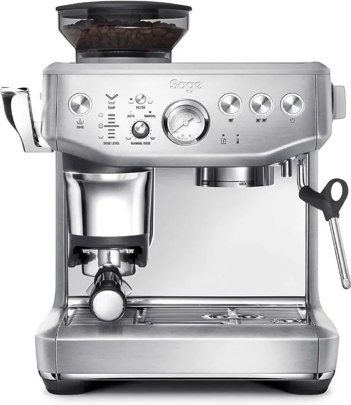 Sage the Barista Express Impress, roostevaba teras - Poolautomaatne espressomasin, SES876BSS