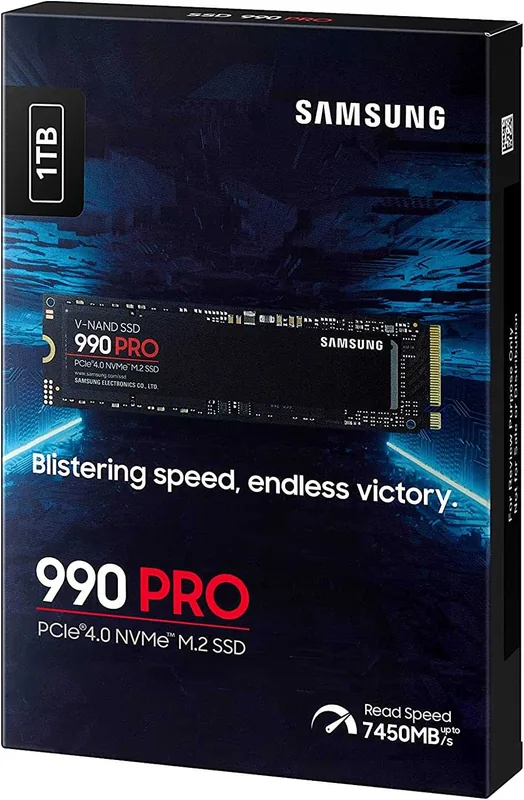 Samsung 990 PRO MZ-V9P1T0BW SSD kettakandja, 1TB, PCIe 4.0 NVMe M.2