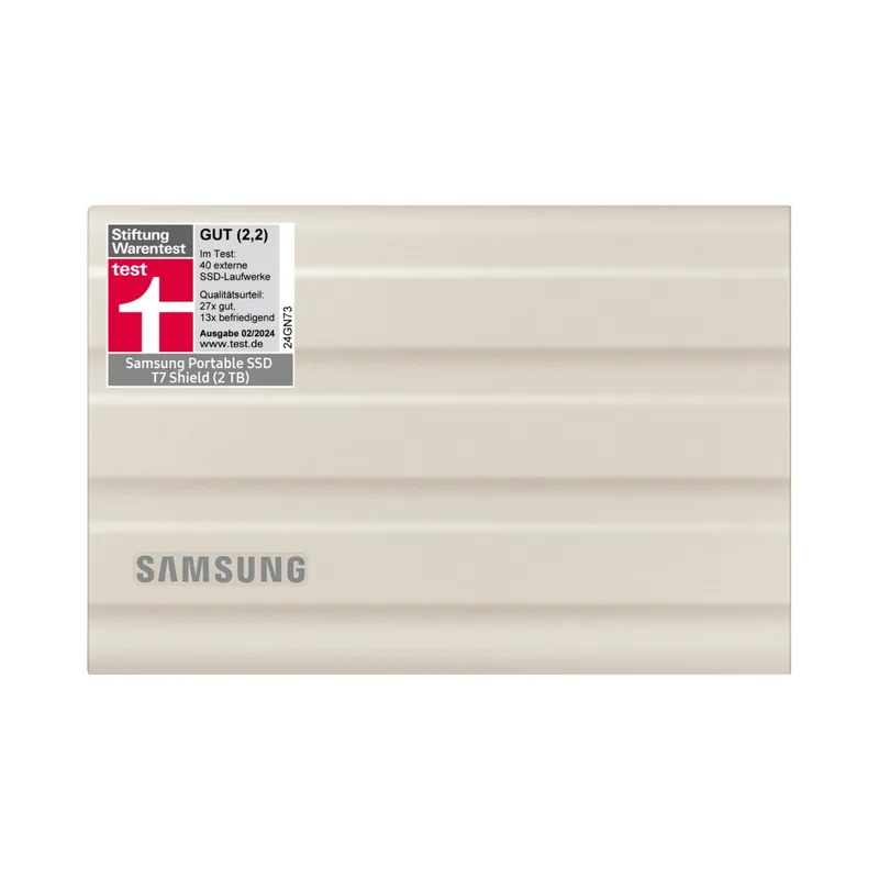 Samsung T7 Shield MU-PE2T0K/EU väline SSD 2TB USB-C beež