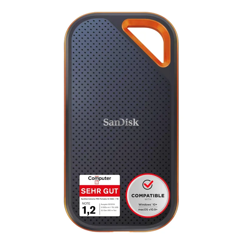 SanDisk Extreme Pro Portable V2 SDSSDE81-1T00-G25 väline SSD 1TB USB-C