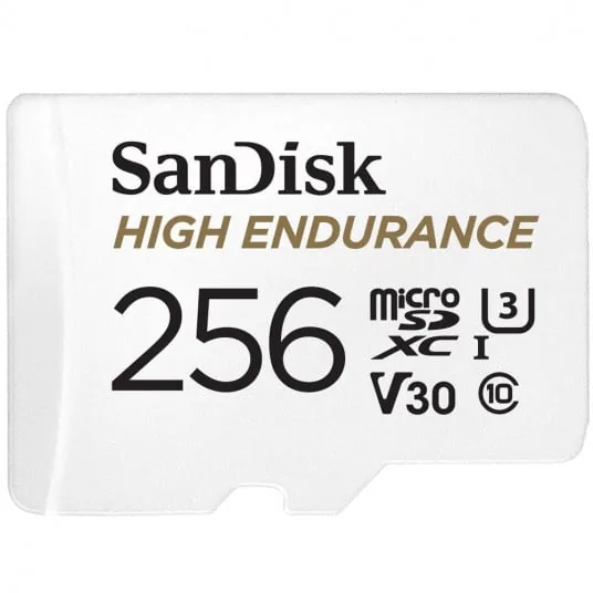 SanDisk High Endurance SDSQQNR6AN-256GR microSDXC mälukaart, 256 GB, valge