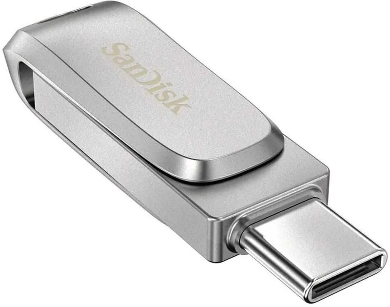 SanDisk SDDDC4-1T00-G46 Ultra Dual Drive Luxe USB mälupulk, 1TB, hõbedane