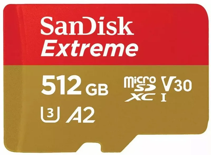SanDisk SDSQXAV-512G-GN6MA Extreme microSDXC mälukaart, 512GB