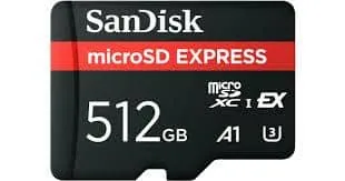 SanDisk SDSQXFN-512G-GN4NN microSD Express mälukaart, 512GB, must