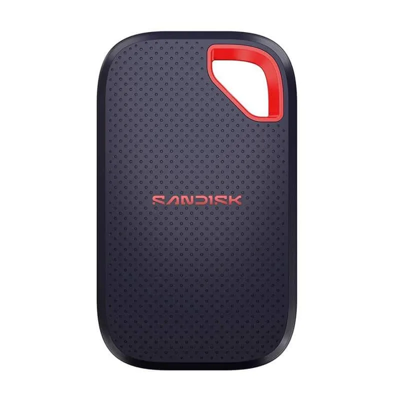SanDisk SDSSDE70-1T00-G25 Extreme Portable SSD V3, 1 TB, hall/punane