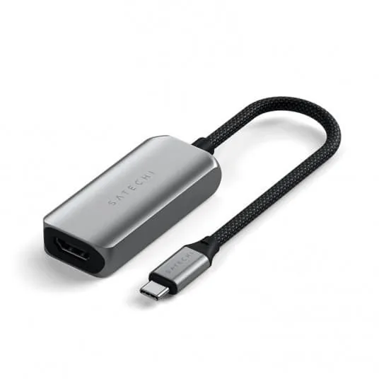 Satechi ST-AC8KHM USB-C to HDMI 2.1 8K adapter, alumiinium, hall