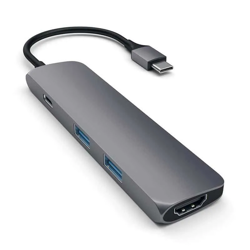 Satechi ST-CMAM USB-C jagaja tumehallis alumiiniumkorpuses