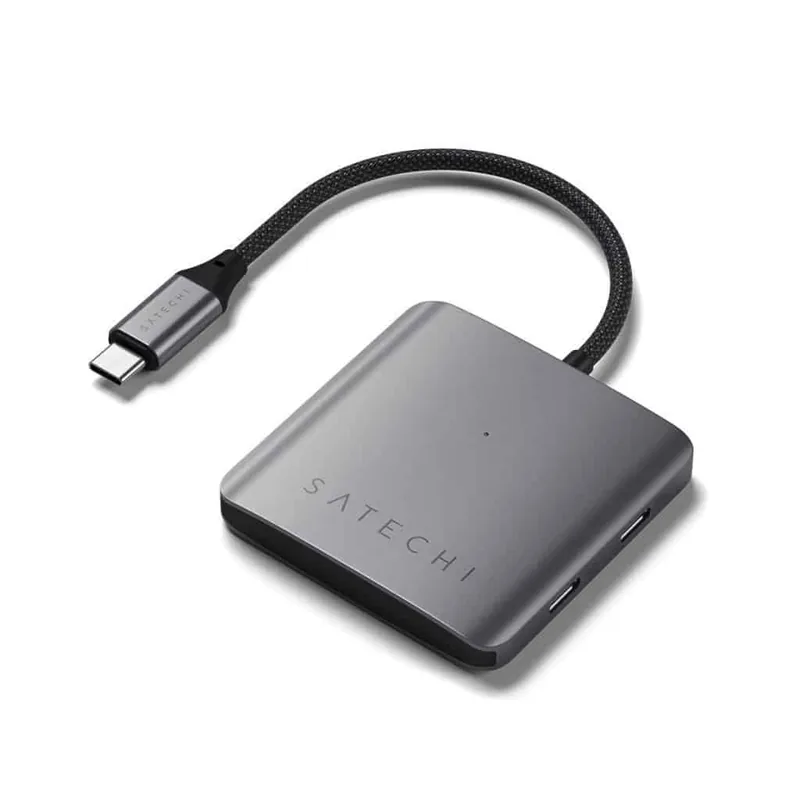 Satechi ST-H4CPDM 4-pordiline USB-C hub, Power Delivery 75 W, hall