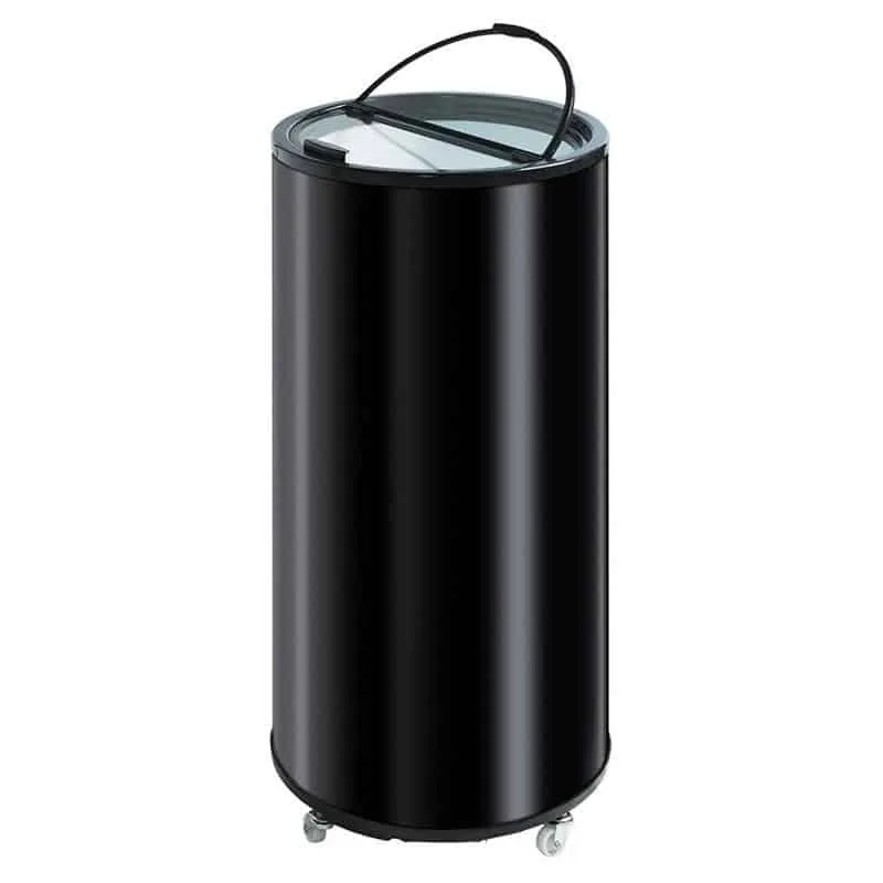 Scandomestic TK66BE minibaar, 60L, must vitriinkülmik
