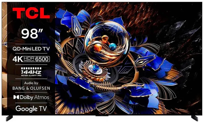 TCL 98X11K 98" 4K UHD Mini LED teler, 144 Hz, must