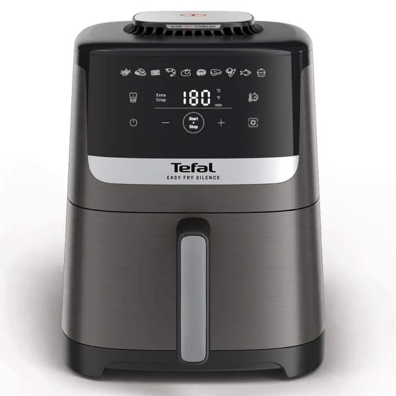 Tefal EY551H Easy Fry Silence kuumaõhufritüür, 5 L, 1670 W, tumehall