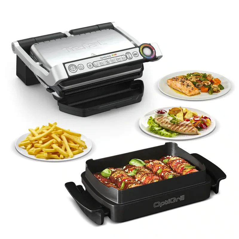 Tefal GC714834 OptiGrill+ elektrigrill küpsetustarvikutega