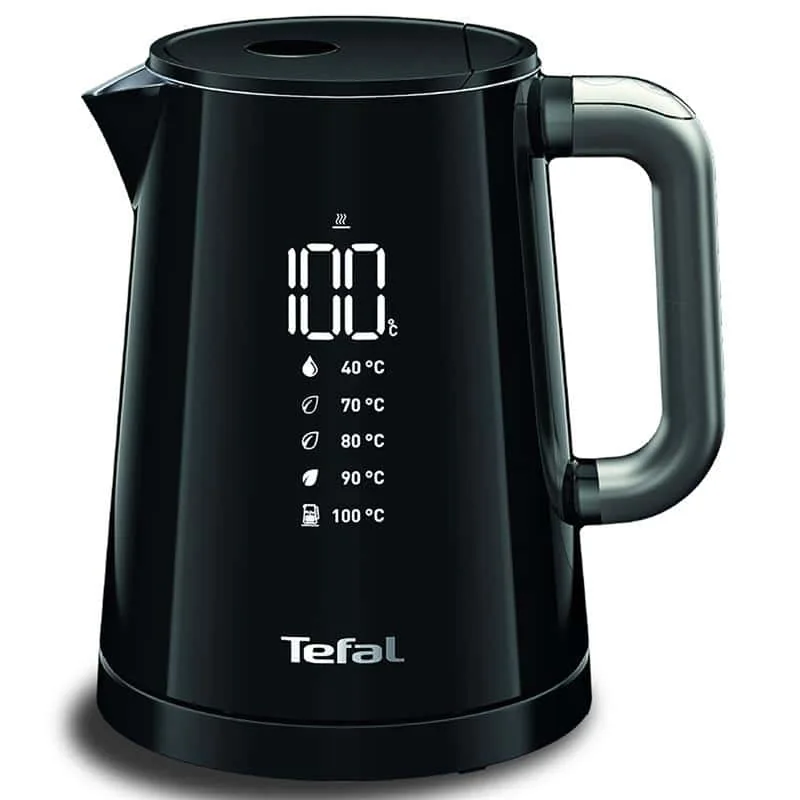 Tefal KO8548 Smart & Light veekeetja, reguleeritav temperatuur, 1 L, must
