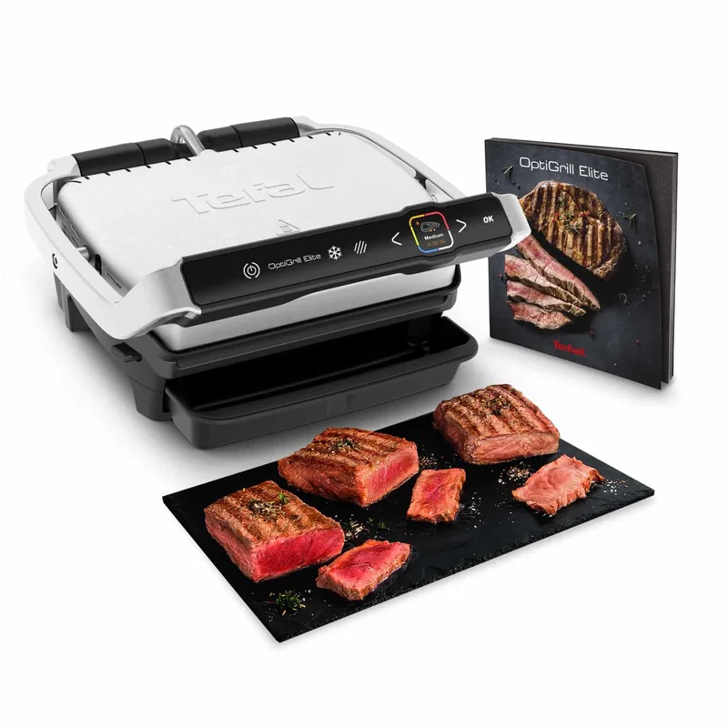 Tefal OptiGrill Elite GC750D lauagrill, 2000 W, roostevaba teras
