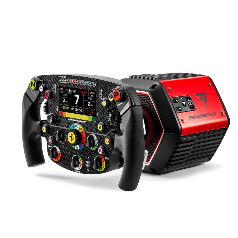 Thrustmaster T818 Ferrari SF1000 direct drive simulaatori rool, must, 10 Nm