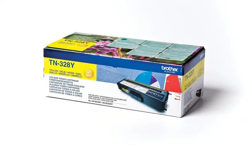 Brother TN328Y kollane tooner, 6000 lk