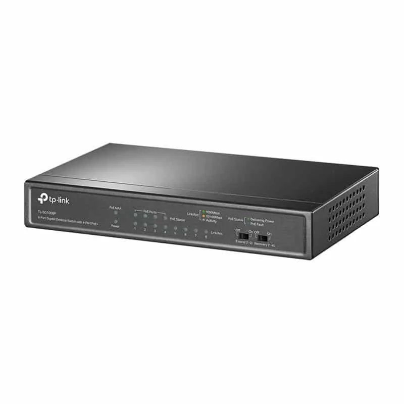TP-Link SG1008P V2 gigabit switch, 8-pordiline, PoE, hall