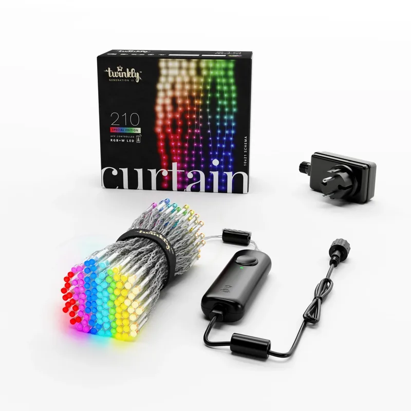 Twinkly Curtain TWW210SPP-TEU nutikas jõulukardin, 210 LED, must