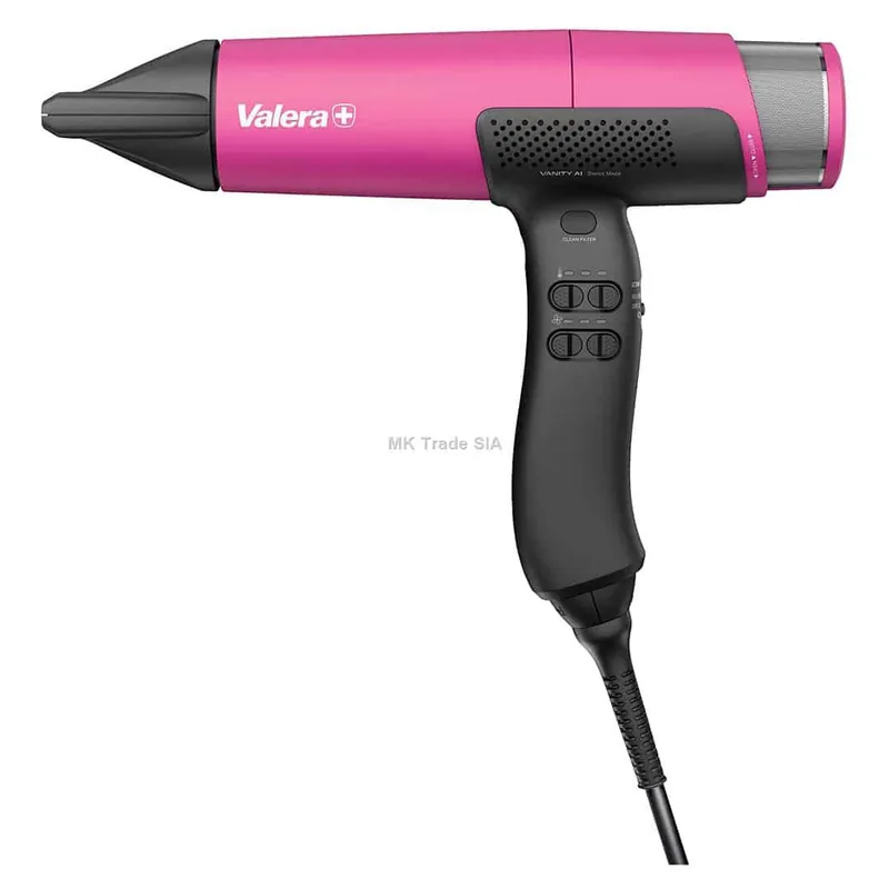 Valera 501.00VAMB VanityCare AI föön, 2000W digitaalne mootor, roosa