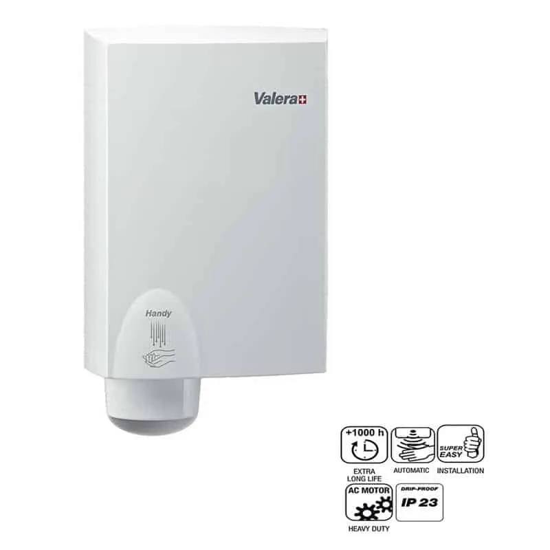 Valera 831.01 seinakinnitusega kätekuivati, 1500W, valge