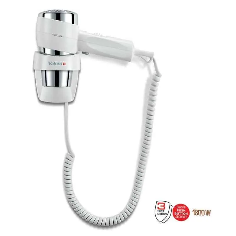 Valera Action Super Plus 1800 seinale kinnitatav föön, valge