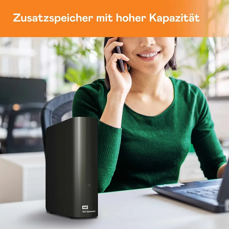 Western Digital WDBWLG0100HBK-EESN Elements Desktop 10TB väline kõvaketas