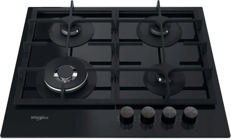 Whirlpool AKTL629NB1 integreeritav gaasipliidiplaat, 59 cm, must