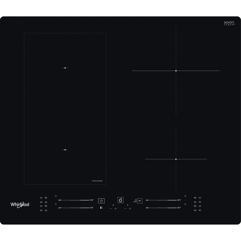 Whirlpool WLS7960NE induktsioon pliidiplaat, 4 keedualat, 7200W