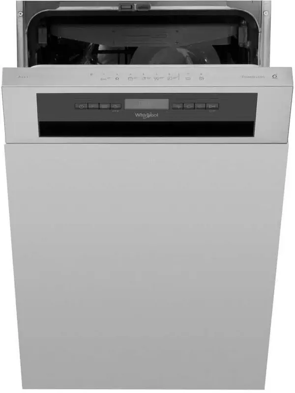 Whirlpool WSBO3O34PFX, 10 nõudekomplekti, laius 44,8 cm - Integreeritav nõudepesumasin