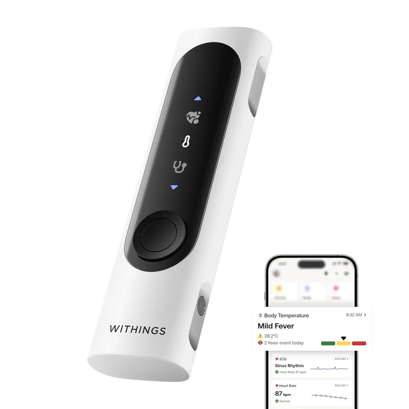 Withings BeamO 4-ühes tervisemonitor (EKG, SpO2, termomeeter, stetoskoop)
