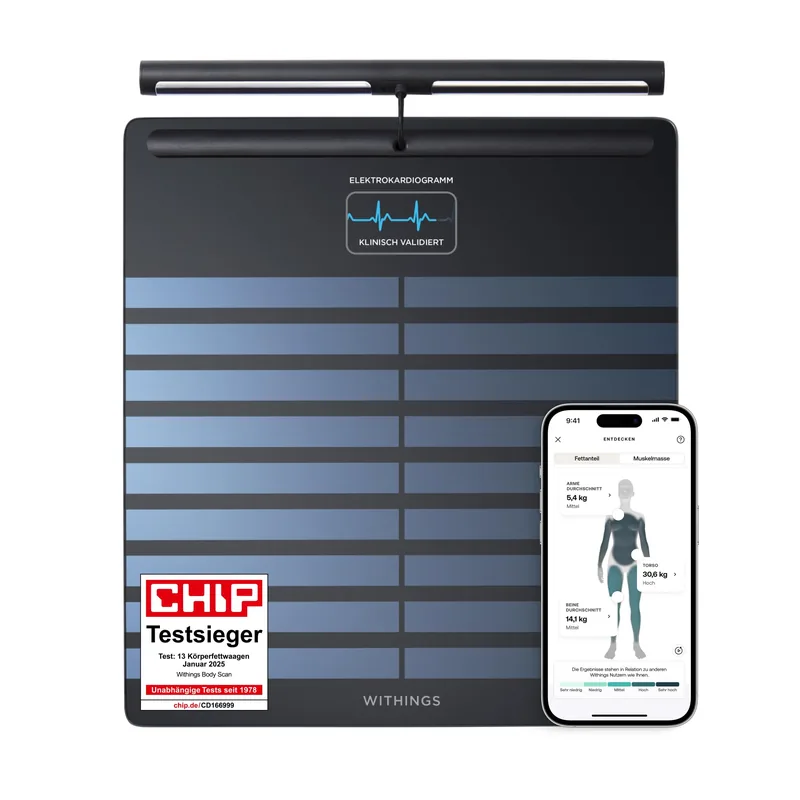 Withings Body Scan BODYSCAN.BLACK diagnostiline nutikaal, must