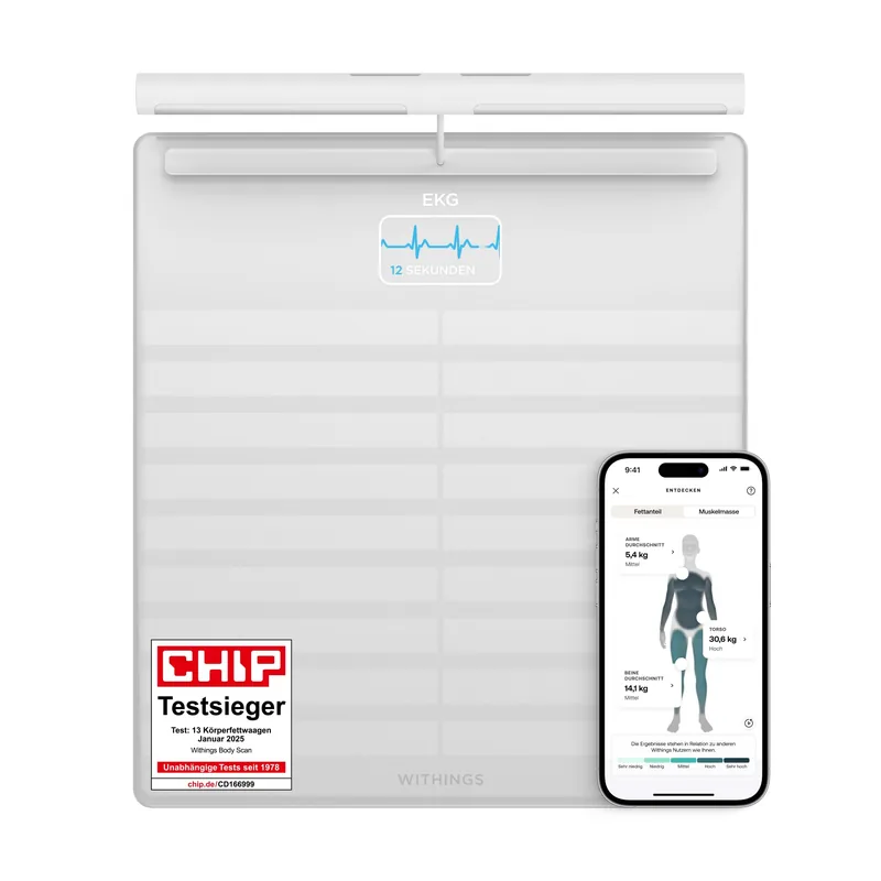 Withings Body Scan, valge - Diagnostiline saunakaal, BODYSCAN.WHITE