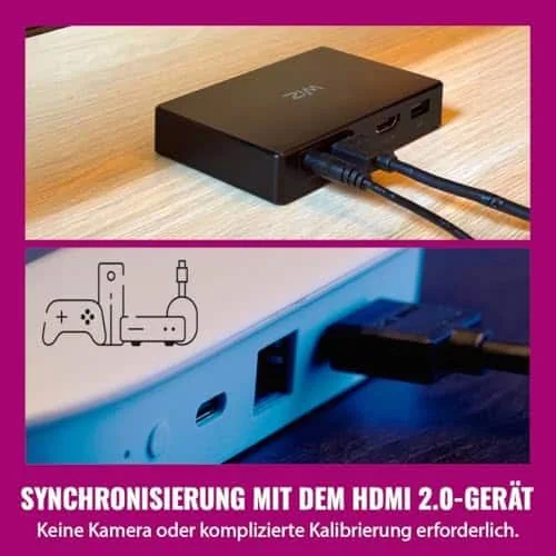 WiZ 929004667901 HDMI Sync Box + LED taustavalguslint 75"-85" telerile, must