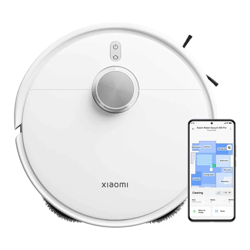 Xiaomi Vacuum S40 Pro robottolmuimeja märg- ja kuivpuhastus, valge